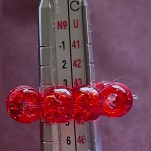 Handmade beaded ring